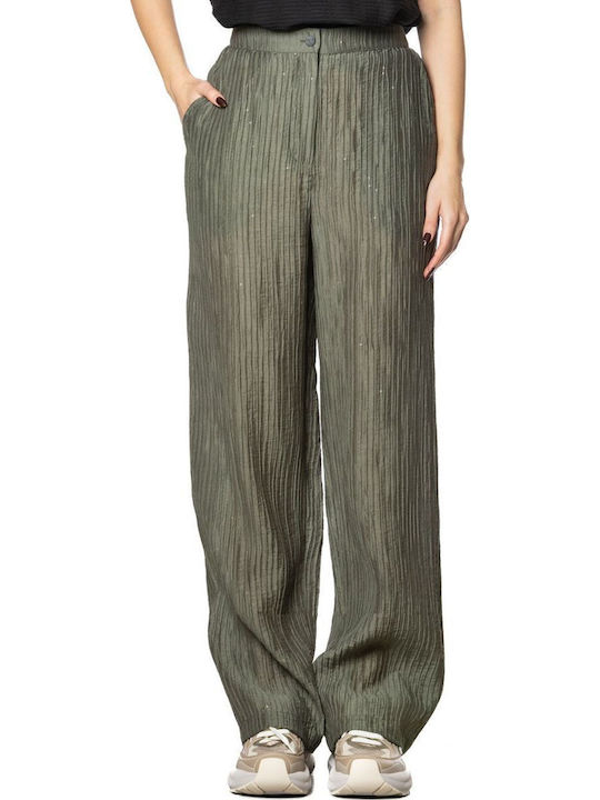 Damen Stoffhose Grün