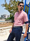 Long Sleeve Shirt in Regular Fit Peach