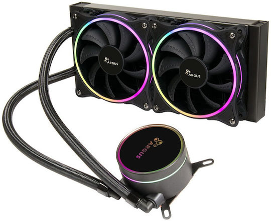 Inter-Tech LC-240 Υδρόψυξη AIO CPU με 2 Ανεμιστήρες 120mm και ARGB Φωτισμό