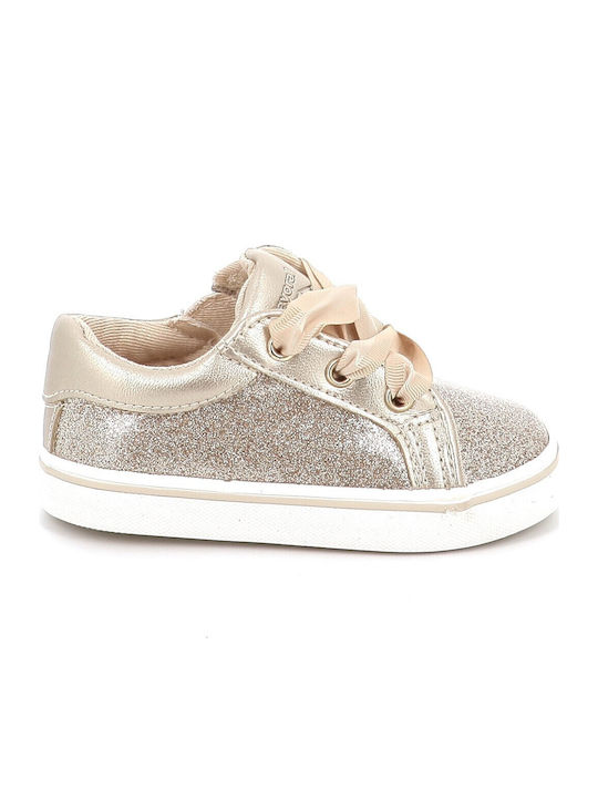 Casual Kids Sneakers Gold