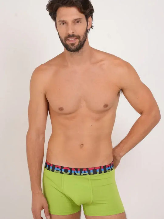 Men's Boxer Green Printed