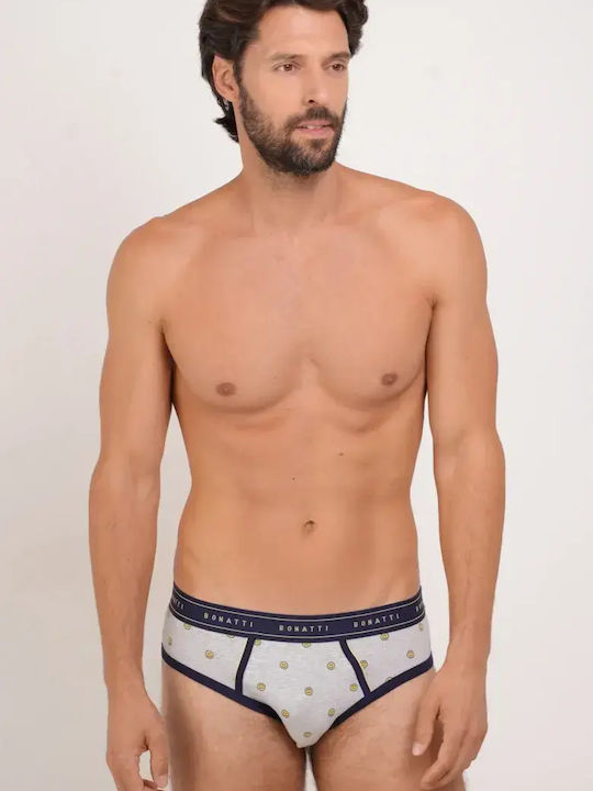 Herren Slip Grau Mit Muster