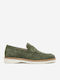 Suede Ανδρικά Loafers σε Πράσινο Χρώμα