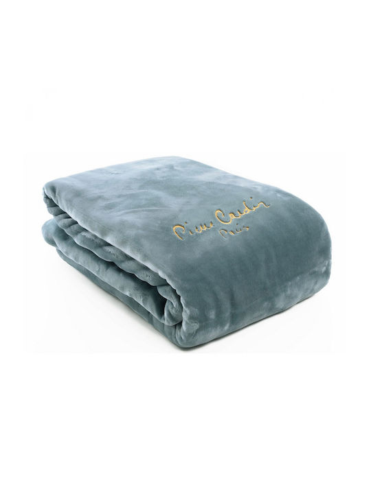 Pierre Cardin Nancy Ster 545 Velvet Blanket Single 160x220cm Blue