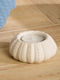 Oceania Candle Holder Suitable for Tealights Ceramic in White Colour 8.4x8.4x3.5cm