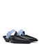 Leather Mules with Heel in Black Colour