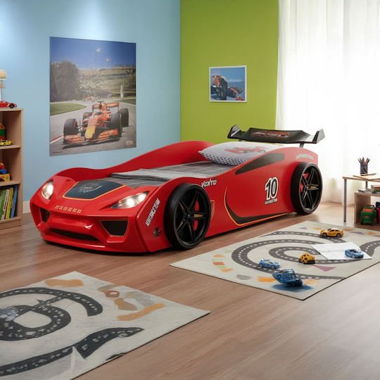 Kinderbett Auto Einzel Rot