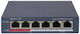 Hikvision DS-3E1106P-EI Managed L2 PoE Switch with 4 Gigabit (1Gbps) Ethernet Ports