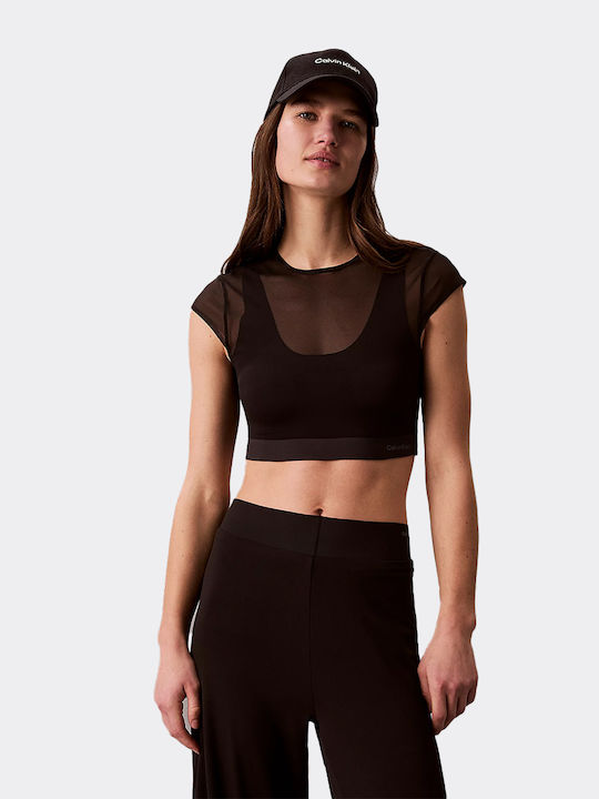 Calvin Klein Γυναικείο Αθλητικό Μπουστάκι Μαύρο