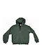 Kinder-Sweatshirt Strickjacke mit Kapuze und Taschen Khaki