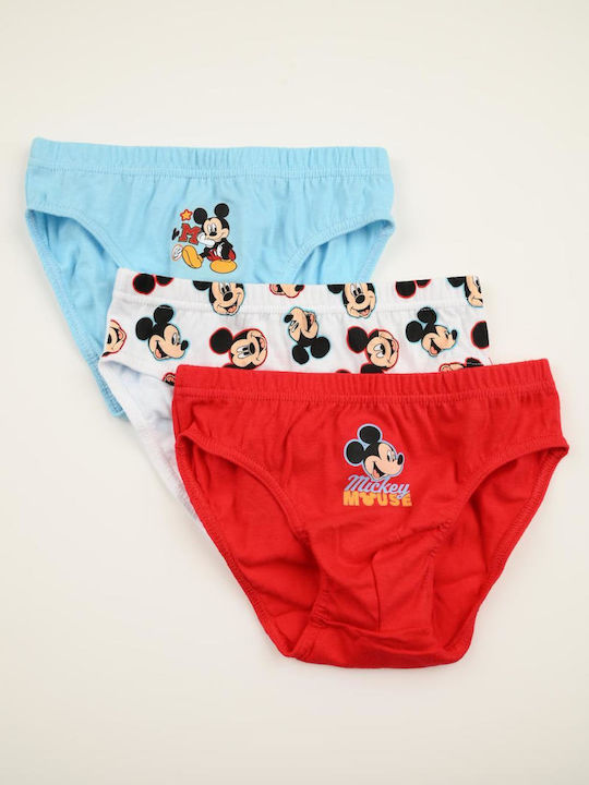 Superheroes Kids Set With Panties Light Blue-Red-White 3 Pieces