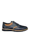 Leather Men's Casual Blue Shoes