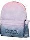Polo Original Double Scarf School Backpack for Junior High-High School with Water Bottle Holder Pink 27lt 30 x 24 x 42cm 2026