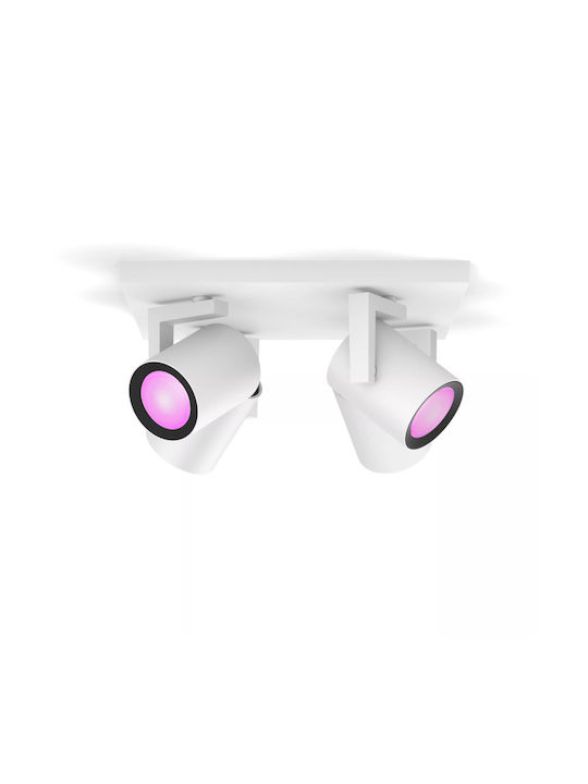 Philips Argenta Spot With 4 Lights In White Colour
