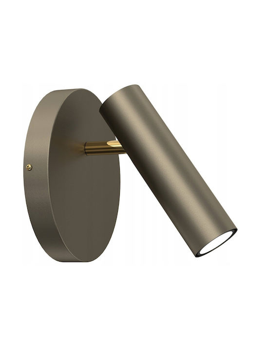 Luminex Single Spot with GU10 Lamp Adapter in Gold Colour