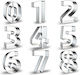 Cookie Cutters Numbers 75mm X9