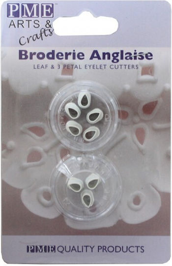 Cutout Cookie Cutter Three Petal Leaf Fern X2