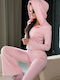 Damen Jogginghosen Set Baby Rosa