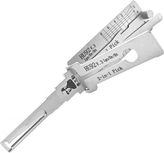 Lishi Original Hu92 2 În 1 Instrument Auto Decoder Ridicător Dublu Aprindere Uși Portbagaj Compatibil Bmw Mini Land Rover Range Rover