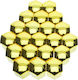 Extremo Tuning Gold 19 Mm Caps Bolts Set 20 Pcs Co2