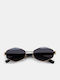 Luigi Unisex Sunglasses with Gold Metallic Frame and Black Lenses 4863609