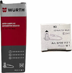 Wurth Λάμπα H3 Αλογόνου Wurth Λάμπα H3 Αλογόνου