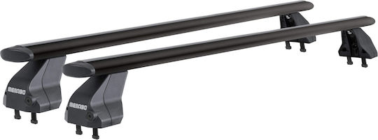 Menabo Bare Negre Transversale Omega Plus Pentru Bare De Acoperiș BMW Seria 1 F21 3 Uși Model 2015-2019