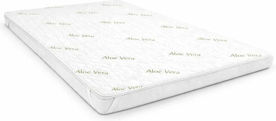 Pucioasa Topper Saltele Dublu Microfibra Îmbibat Cu Aloe Vera Și Husa Detasabila 150x200x3.5cm