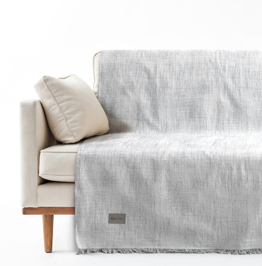 Lino Home Armchair Throw Jacquard 180x180cm Gray