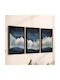 Pakketo Threefold Wooden Painting 33x48cm