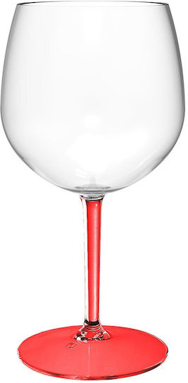 Goldplast Tritan Water Glass Plastic Red 582ml