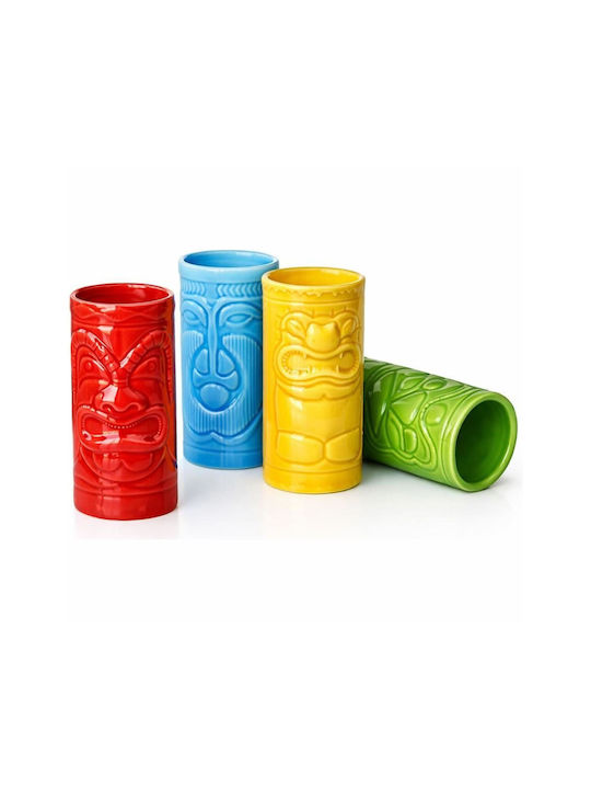 Mikamax Set Glasses Shooters / Cocktail/Drinking / Water from Ceramic 4 Pieces