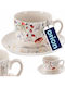 Lumarko Kaffeetasse aus Porzellan Weiß 260ml
