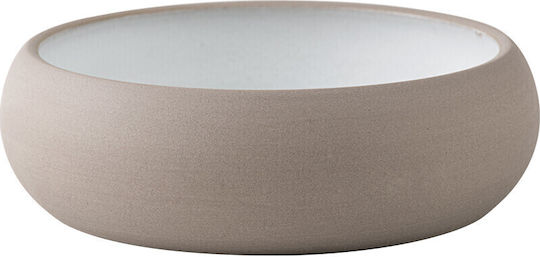 Deep Round Porcelain Pink Serving Bowl with Diameter 15cm