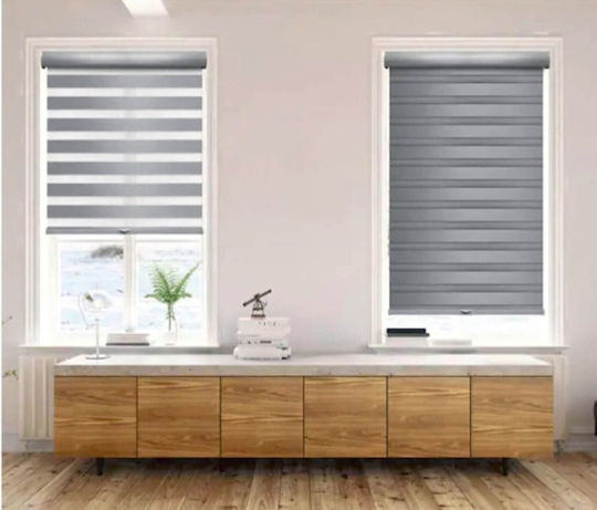 MRShome Rollos Mergikis Syskotisis Doppelt Gray Breite 80 Höhe 230cm MRShome Rollos Mergikis Syskotisis Doppelt Gray Breite 80 Höhe 230cm