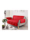 Douceur d'Intérieur Set Elastic Covers Living Room Red 223x179cm