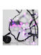 100 LED Weihnachtsbeleuchtung Lila in Reihe 3 Stück