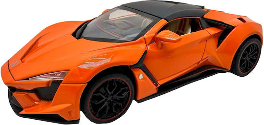 Lykan Orange 1:24 Scale Model Replica Lights Sounds Butterfly Doors