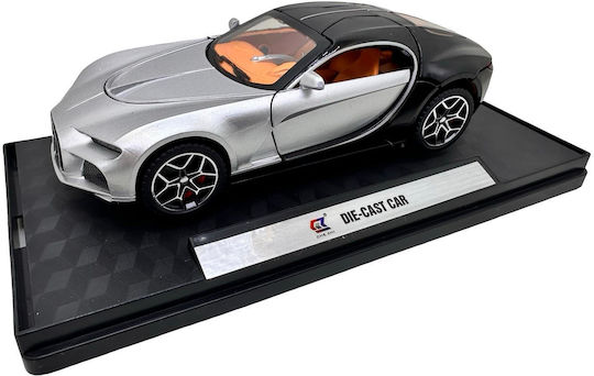 Bugatti Atlantic Gray Black 1:32 Model Sounds Lights Opens Doors Hoods