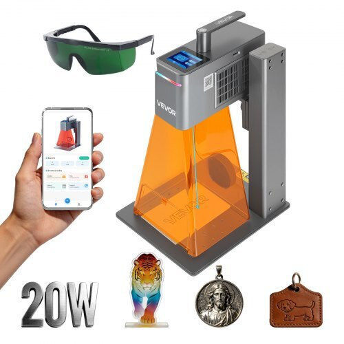 Vevor Dual Laser Engraver 2-in-1 High Speed 10000 Mm S Portable Laser Engraving Machine 20w Blue 2w Ir Engraving Area 160 X 140 Mm Manual & Automatic Focus Engraving Tool Diy Wood Acrylic Bxszjjgdkjsg9kwt7001v2 Vevor 2-in-1 Du