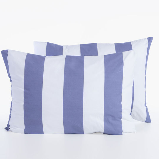 Nef-Nef Homeware Bamb.casual Vertia with Envelope Cover Denim 52x72cm