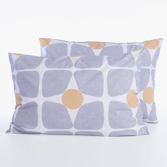 Nef-Nef Homeware Baumwoll-Kissenbezüge mit Umschlagumschlag Gelb 52x72cm