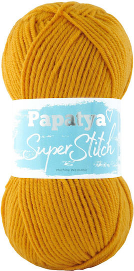 Kamgarn Papatya Super Stitch Νημα Πλεξιματος Col8740 Μουσταρδι Ακρυλικο 100gr 200mtr