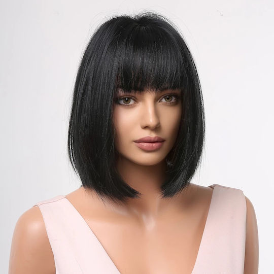 Animis Beauty Perucă Cu Păr Sintetic Negru 30cm