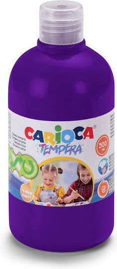 Carioca Tempera Colour Paint Violet in Bottle 500ml