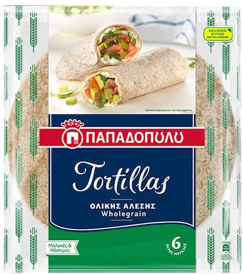Papadopoulou Whole Wheat Tortilla 8 Pieces 320gr 1-65758