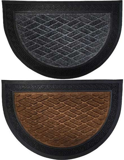 Fußmatte Eingang Halbkreisförmiger Maiandros 40x60cm Verschiedene Designs
