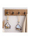 ForHome Hanging New Year's Lucky Charm Boat Multicolour 7x24cm 12 Pieces