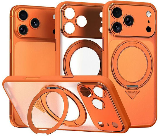 Sulada Back Cover Din Plastic Portocaliu (iPhone 17 Pro Max)