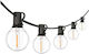 123led Luminiță Garland LED Extensibilă Etanșă 19.5m cu 30 Becuri Alb Cald